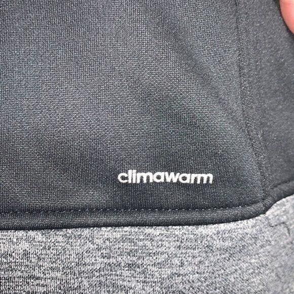 Adidas Womens Hoodie Sweatshirt Fleece Lined Pullover Sporty Black Green Large - Picture 7 of 13